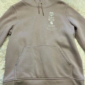 Carhartt Mauve/Purple Relaxed Fit Logo Pullover Hoodie